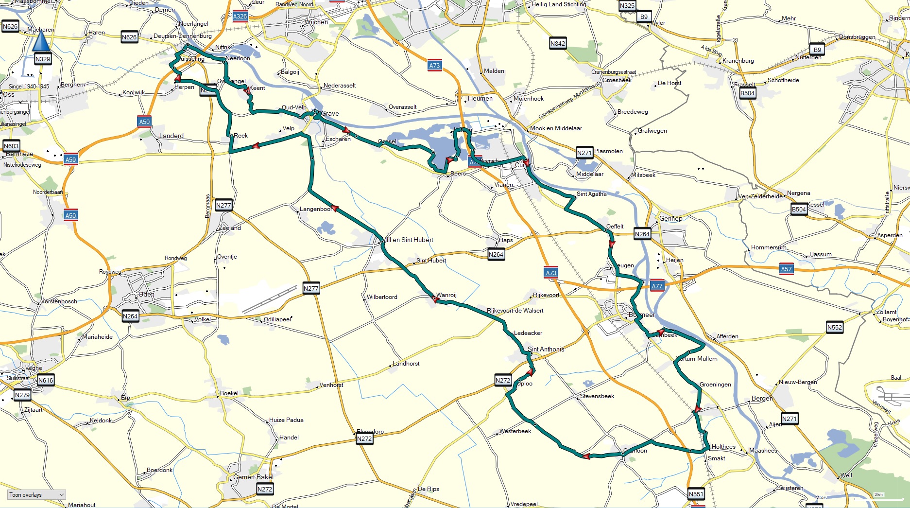 Route Oost Brabant
